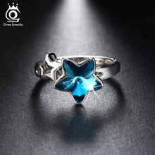 Load image into Gallery viewer, ORSA JEWELS Pure Silver 925 Rings Sets with 1.5ct Star