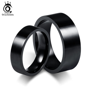 ORSA JEWELS 316 Stainless Steel  Couple Rings