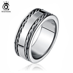 ORSA JEWELS 316 Stainless Steel  Rings Double Twist Chain