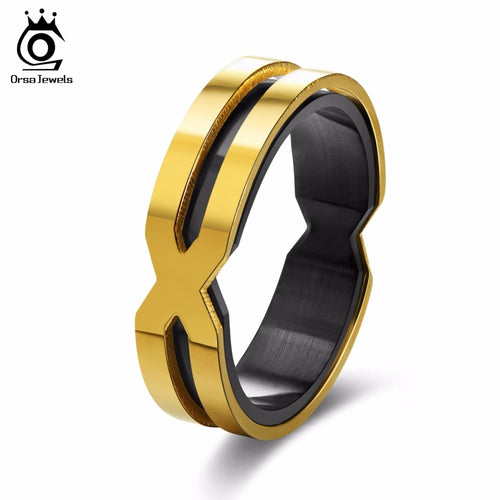 ORSA JEWELS 316L Stainless Steel  Rings  Punk Style