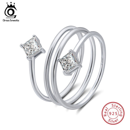 ORSA JEWELS  925 Sterling Silver  Ring Unique Design
