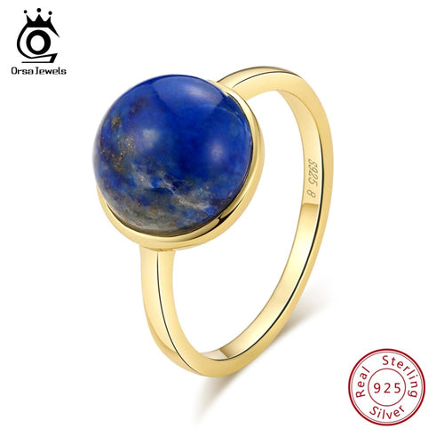 ORSA JEWELS 25 Sterling Silver  Ring Simple Design Natural