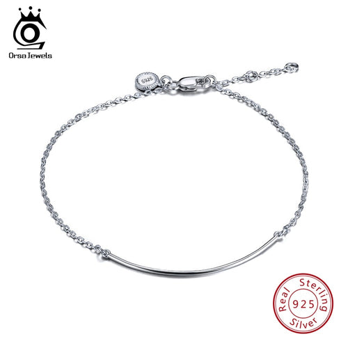 ORSA JEWELS 925 Sterling Silver Bracelets Simple Design