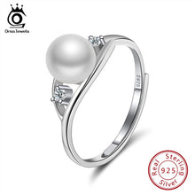 Load image into Gallery viewer, ORSA JEWELS 925 Sterling Silver Ring Freshwater Pearl