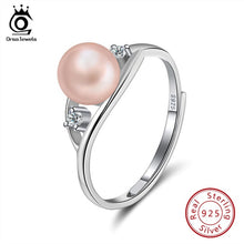 Load image into Gallery viewer, ORSA JEWELS 925 Sterling Silver Ring Freshwater Pearl