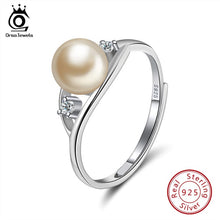 Load image into Gallery viewer, ORSA JEWELS 925 Sterling Silver Ring Freshwater Pearl