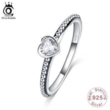 Load image into Gallery viewer, ORSA JEWELS 95 Sterling Silver  Ring Heart Shape
