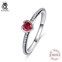 Load image into Gallery viewer, ORSA JEWELS 95 Sterling Silver  Ring Heart Shape