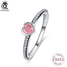 Load image into Gallery viewer, ORSA JEWELS 95 Sterling Silver  Ring Heart Shape