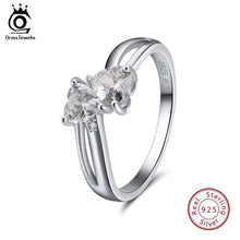 Load image into Gallery viewer, ORSA JEWELS  925 Sterling Silver Ring Double Kiss Heart Shape