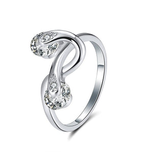 ORSA JEWELS Rings  AAA Cubic Zircon Twisted Shape