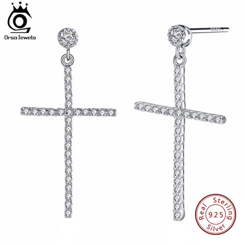 ORSA JEWELS 925 Sterling Silver Stud Earrings