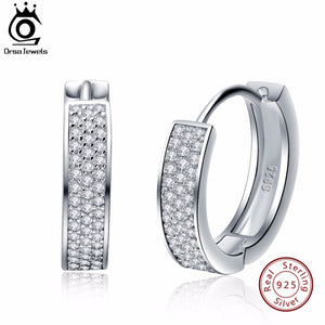 ORSA JEWELS 925 Sterling Silver Hoop Earrings