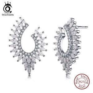 ORSA JEWELS   925 Sterling Silver Stud Earrings