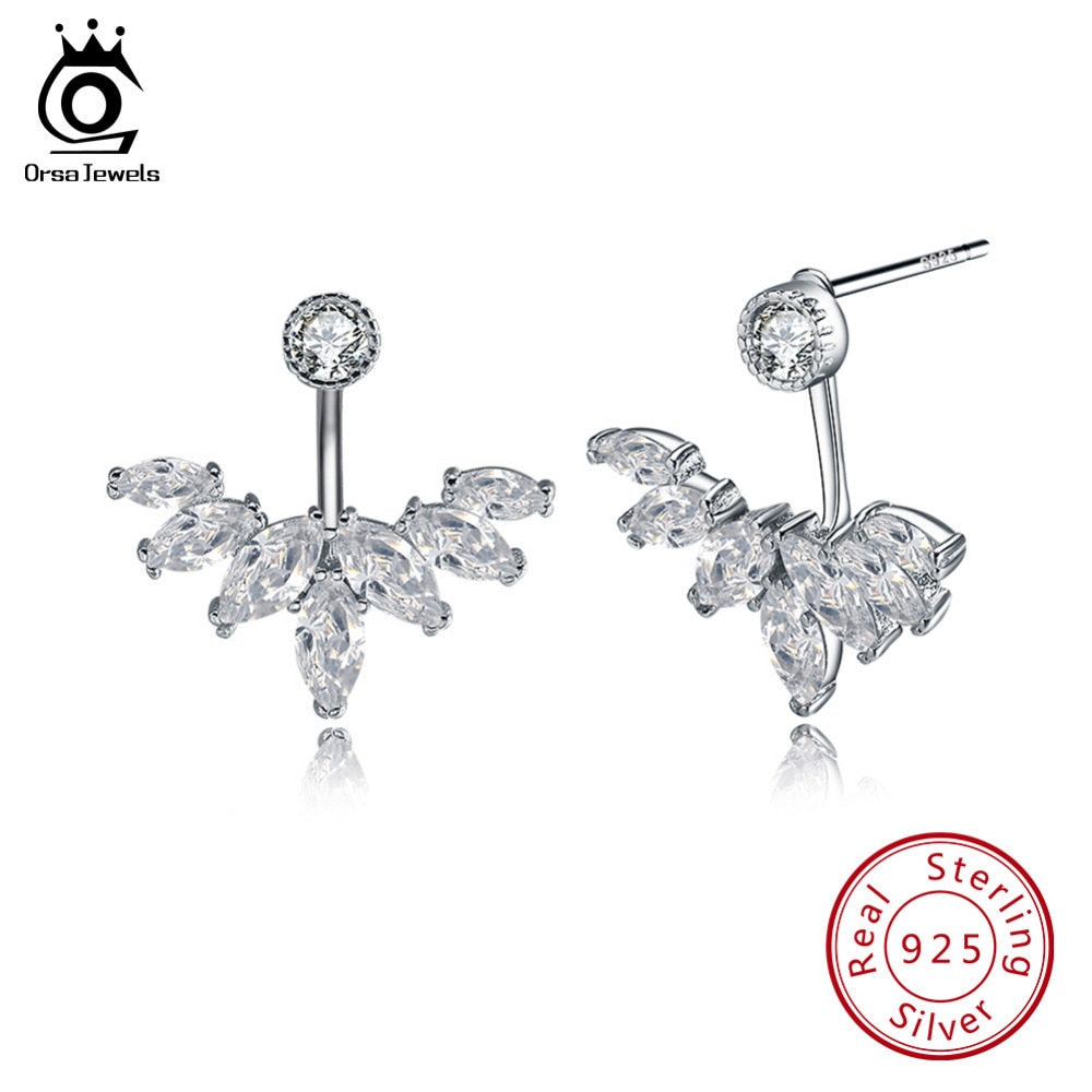 ORSA JEWELS 925 Sterling Silver Stud Earrings