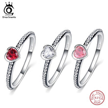 Load image into Gallery viewer, ORSA JEWELS 95 Sterling Silver  Ring Heart Shape