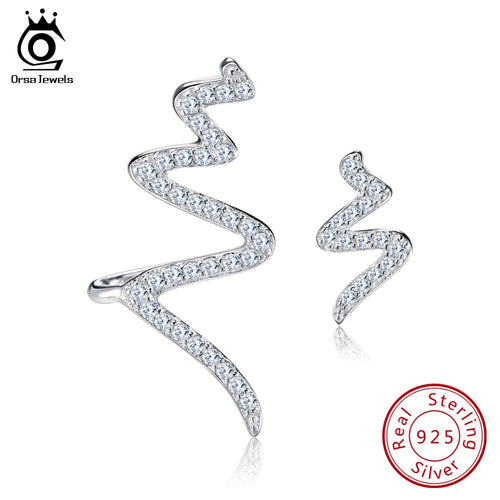 ORSA JEWELS 2019 Twisted Stud Earrings 925 Silver
