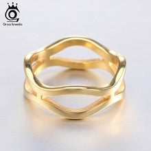 Load image into Gallery viewer, ORSA JEWELS  316L Stainless Steel Irregular Cross Ring