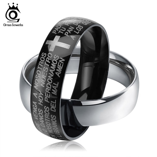 ORSA JEWELS 316 Stainless Steel  Ring Simple Design