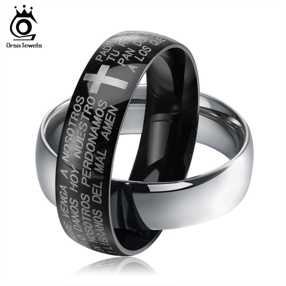 ORSA JEWELS 316 Stainless Steel  Ring Simple Design
