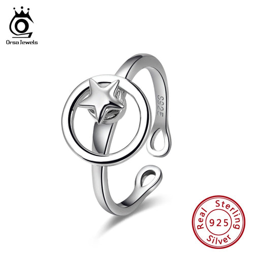ORSA JEWELS 925 Real Sterling Silver Star Shape