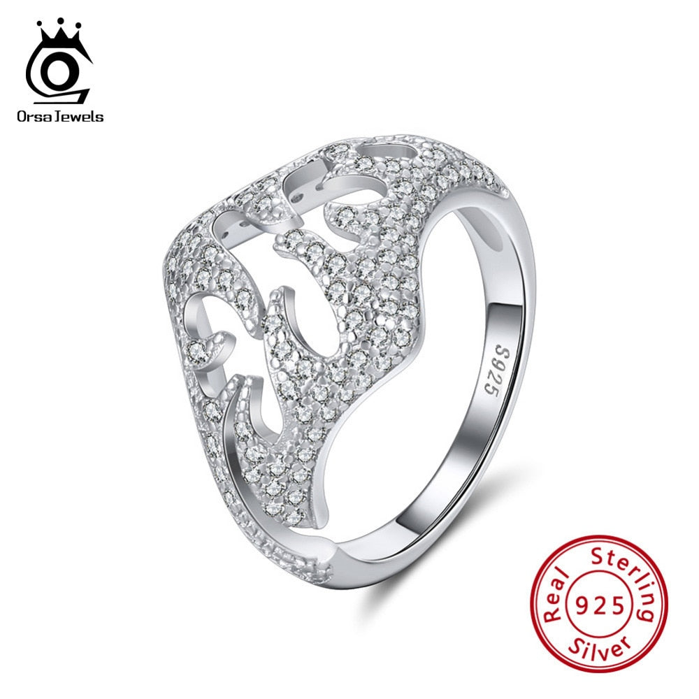 ORSA JEWELS Luxury 925 Sterling Silver Rings