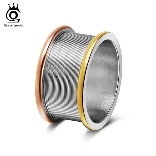 ORSA JEWELS 316 Stainless Steel Rings  Personalized Design
