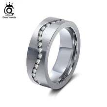 Load image into Gallery viewer, ORSA JEWELS 316L Stainless Steel Ring Cubic Zircon 7mm