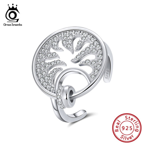 ORSA JEWELS 925 Silver Big Dreamcatcher Ring