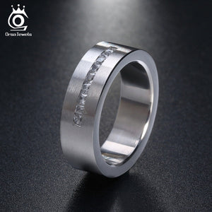 ORSA JEWELS Ring 316 Stainless Steel With  Cubic Zirconia