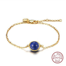 Load image into Gallery viewer, ORSA JEWELS 925 Women Sterling Silver Bracelets Natural Stone Vintage Style